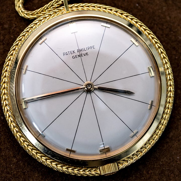 Vintage Patek Philippe dial signature enamel