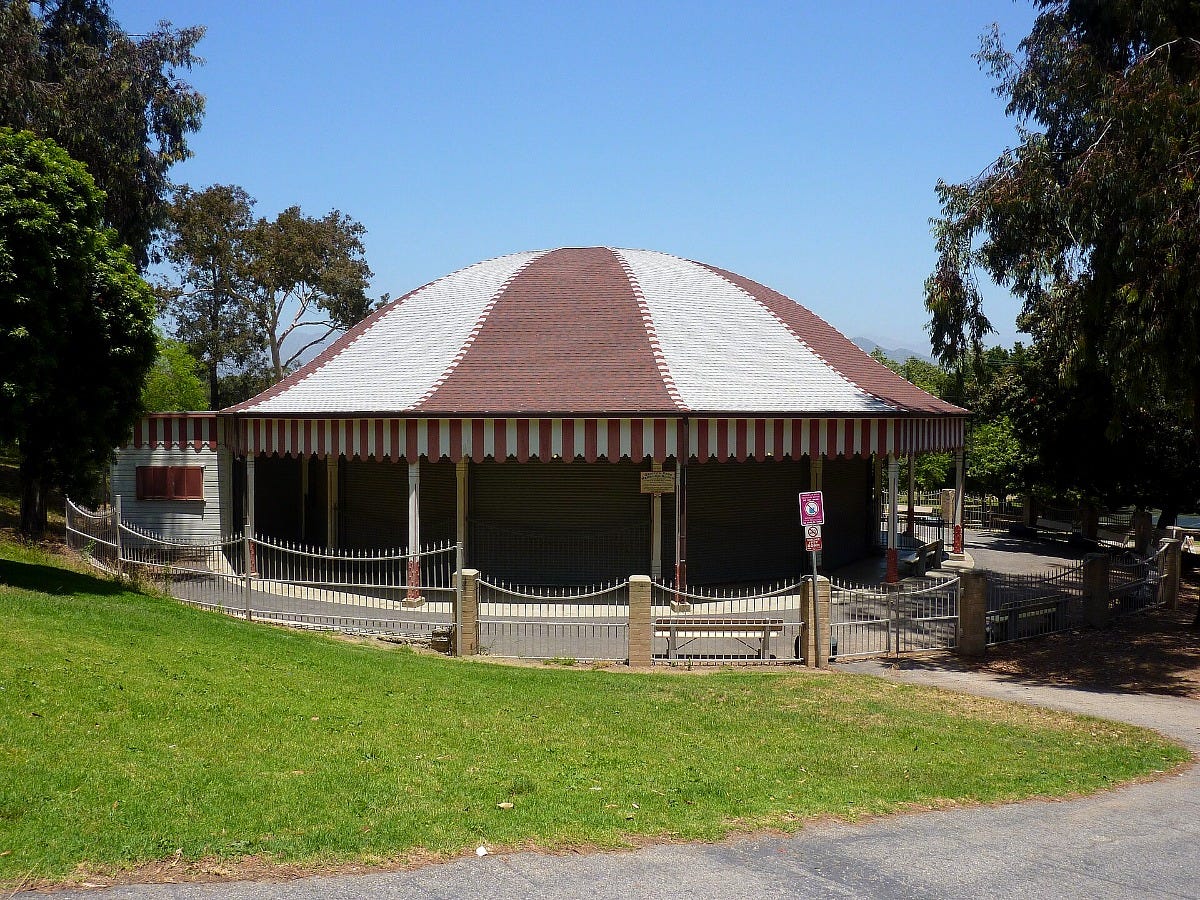 The Griffith Park Merry-Go-Round building in Los Angeles in 2010. Image: Chris English via Wikimedia Commons