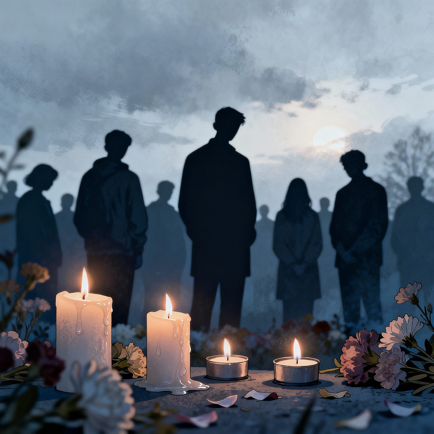 Homenaje emotivo y silencioso a las víctimas de la Dana en Valencia.