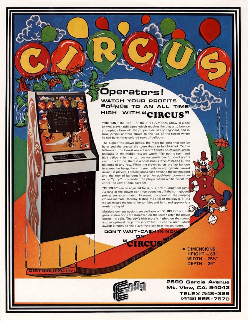 Circus (Video Game 1977) - IMDb
