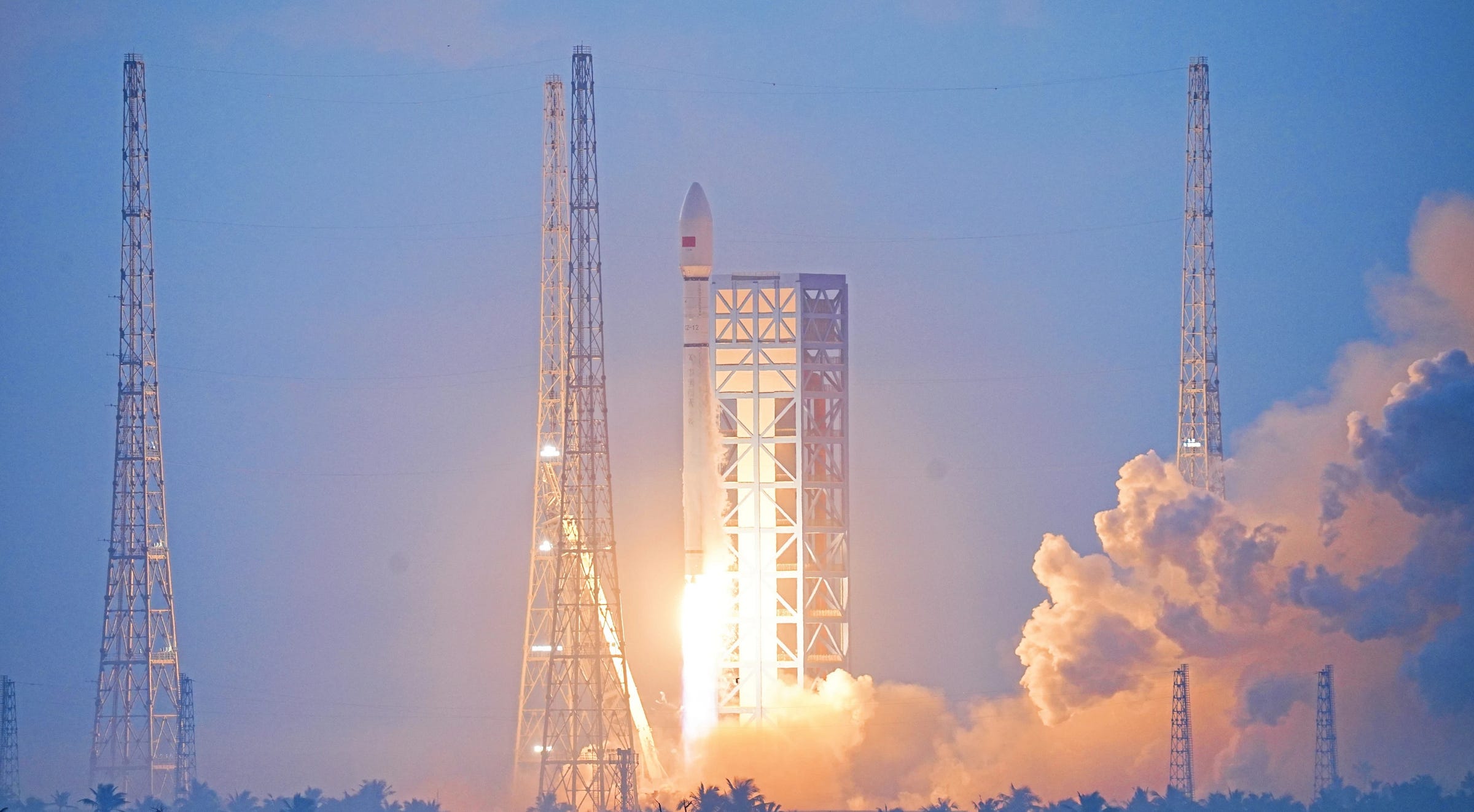 The Long March 12 Y4 vehicle lifting off from Commercial Launch Pad 2 at the Wencahng Commercial Space Launch Site on December 11/12th 2025.