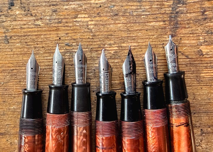 Vintage Esterbrook Fountain Pen Nibs
