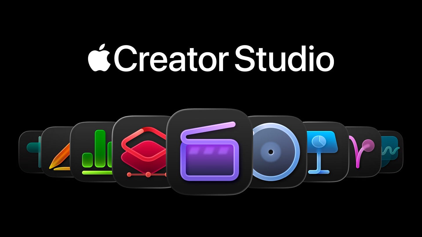 Apple Creator Studio mac ipad subscription