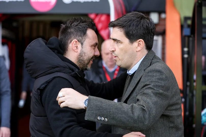Roberto De Zerbi can do something Andoni Iraola can't as Liverpool leave themselves short - Yahoo Sports Roberto De Zerbi can do something Andoni Iraola can't as Liverpool leave themselves short - Yahoo Sports