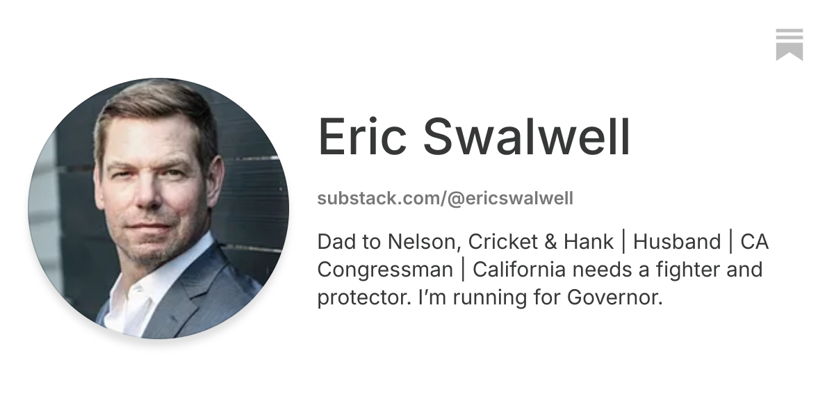 Eric Swalwell | Substack
