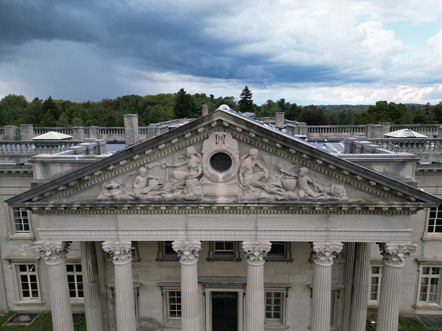 Lynnewood hall mansion, one of the largest homes in all of America. Photo by author Lynnewood hall mansion, one of the largest homes in all of America. Photo by author