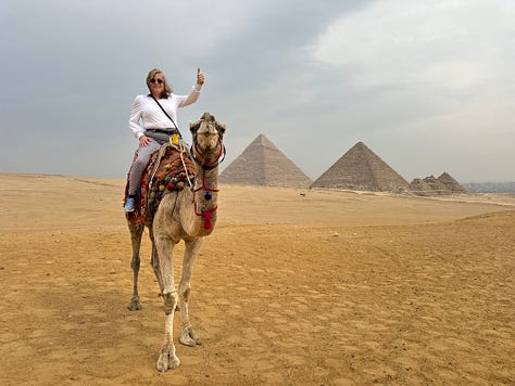 photos of Egyptian pyramids and Sphinx