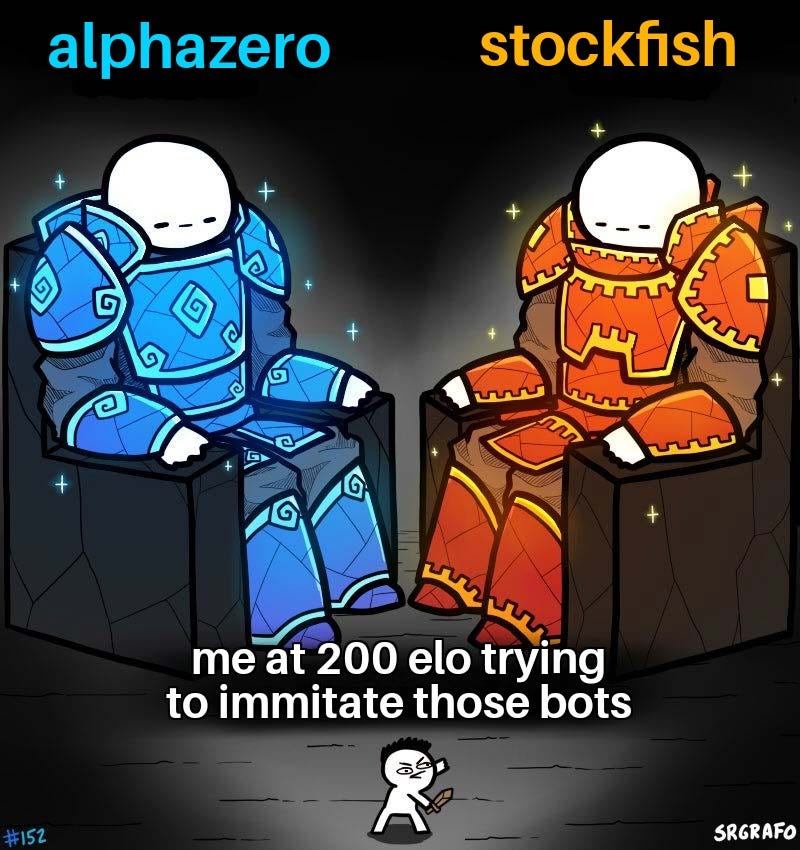 Just saw GothamChess's video on alphazero : r/chessmemes
