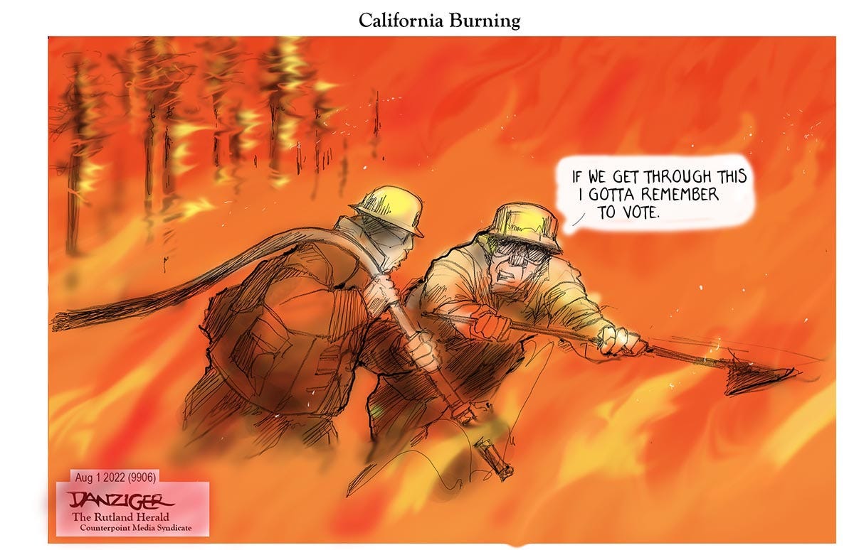 California Burning - Danziger Cartoons California Burning - Danziger Cartoons