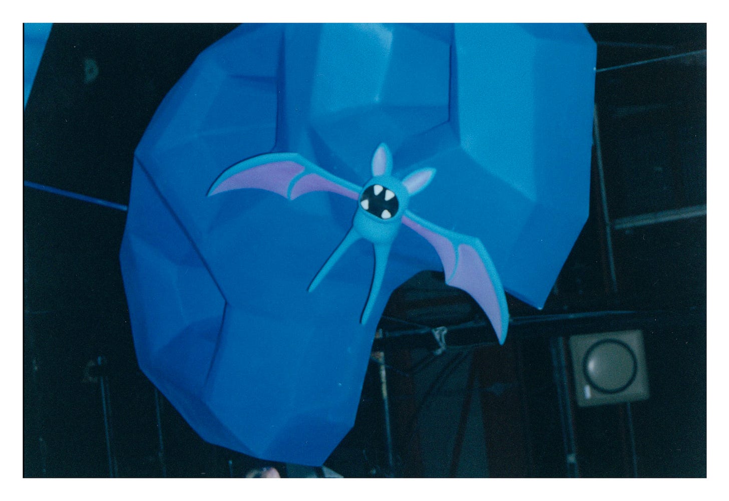 Another photograph of the Zubat sculpture