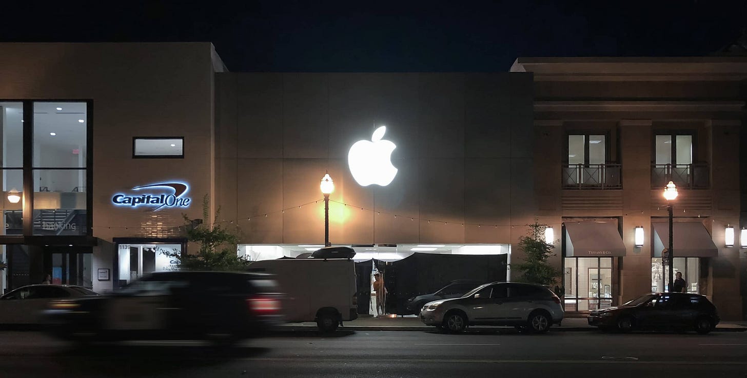 What remained of Apple Walnut Creek