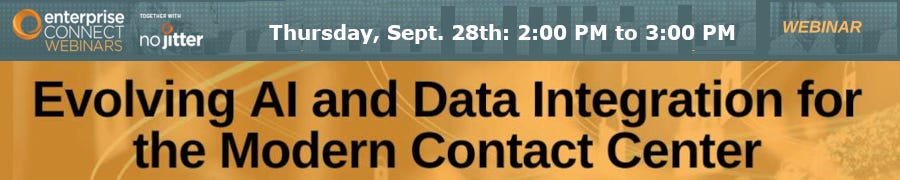 Informa: Evolving AI and Data Integration for the Modern Contact Center (Sept. 28th)