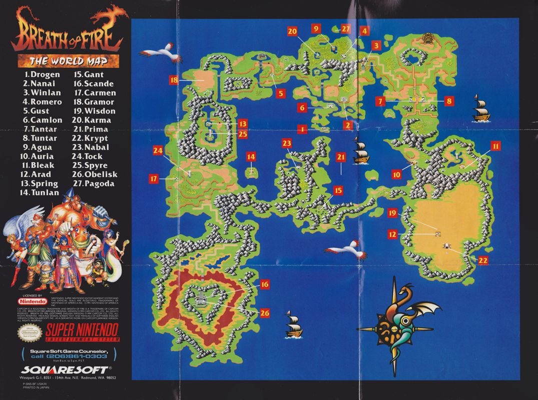 Breath of Fire cover or packaging material - MobyGames