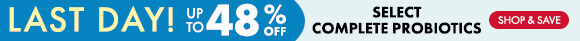 Get up to 48% Off on Select Complete Probiotics Get up to 48% Off on Select Complete Probiotics