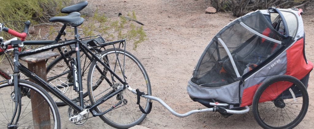 Trek GoBug trailer in the desert