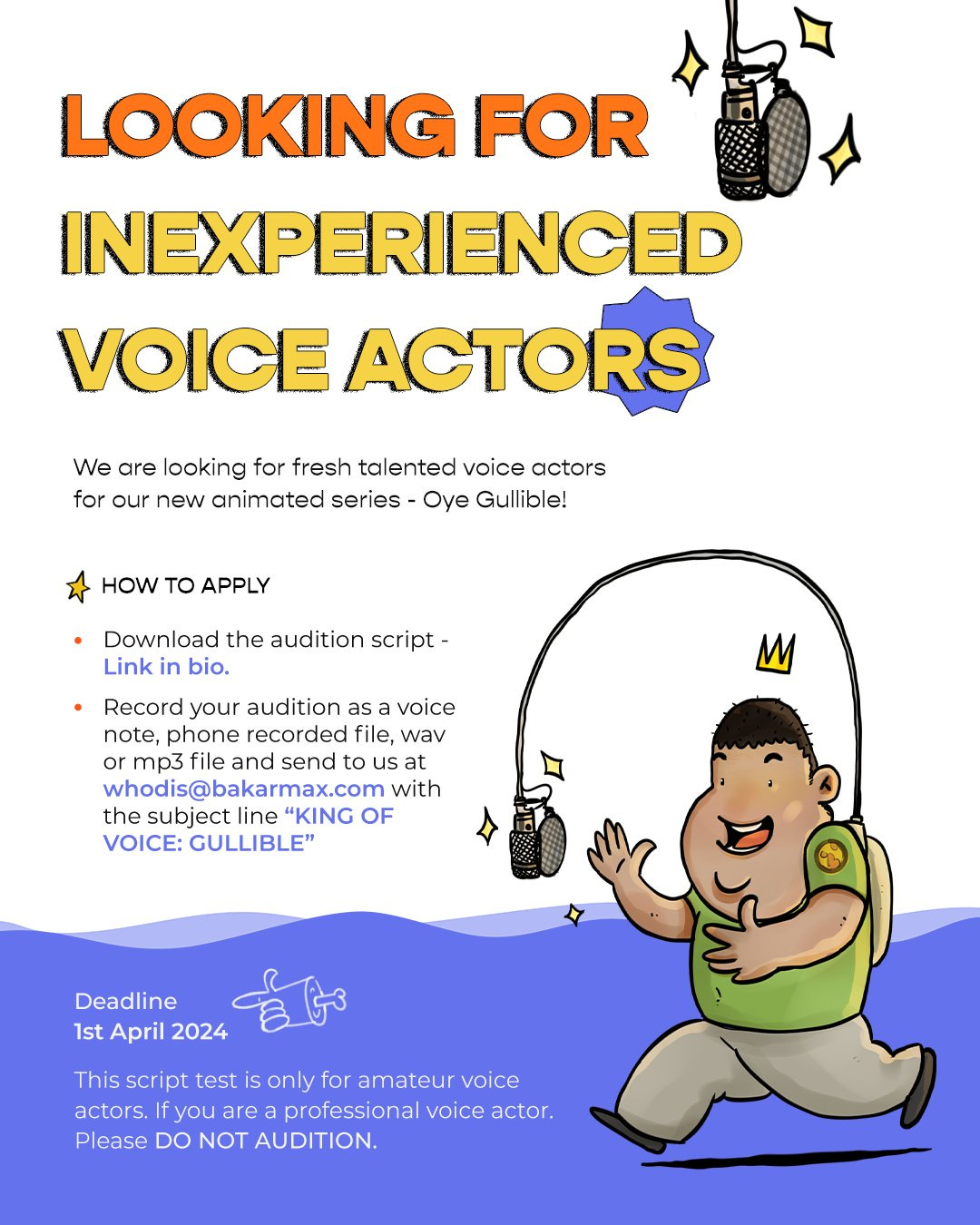 Bakarmax 🐐✏️💬🎥 on X: "🎙️YAAR MERI VOICE USE KARO KABHI ANIMATION  MEIN!🎙️ We have heard this a lot from people - so now, everybody has that  chance. We have taken out experienced