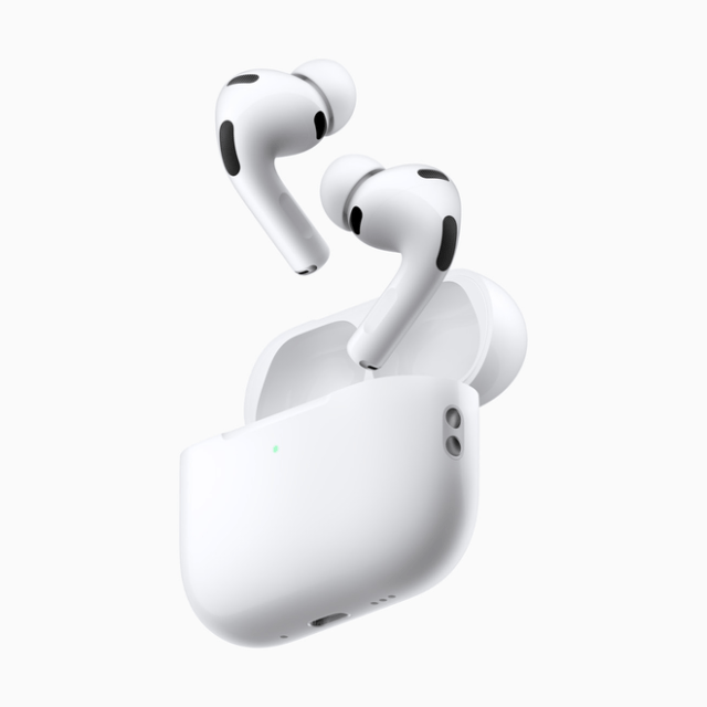 AirPods Pro 3 deliver unbelievable sound quality, the world’s best in-ear Active Noise Cancellation, an exceptional fit and stability, heart rate sensing during workouts, and extended battery life. AirPods Pro 3 deliver unbelievable sound quality, the world’s best in-ear Active Noise Cancellation, an exceptional fit and stability, heart rate sensing during workouts, and extended battery life.
