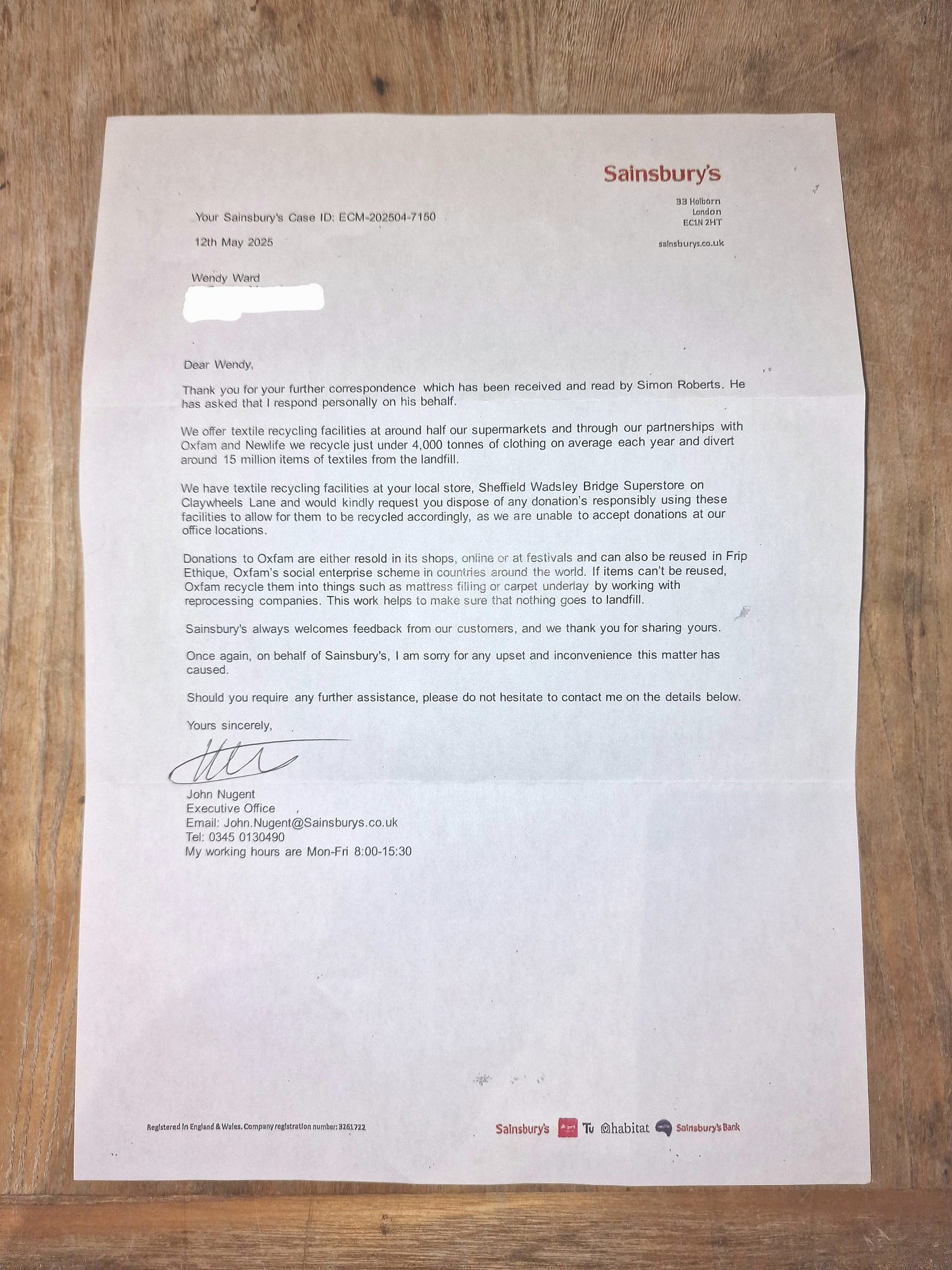 type written letter type written letter