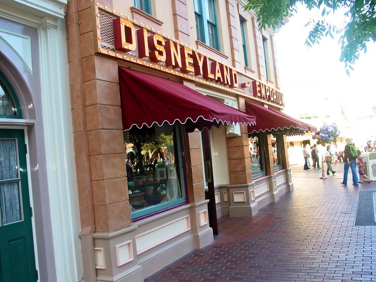 The Emporium on Main Street at Disneyland. Image: Vamsi via Wikimedia Commons