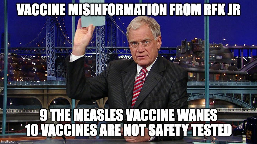 vaccine misinformation that RFK Jr