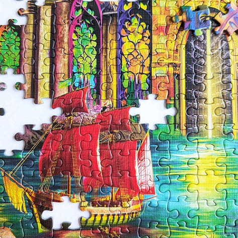 Flipsi Enchanted Sands Double Sided Jigsaw Puzzle