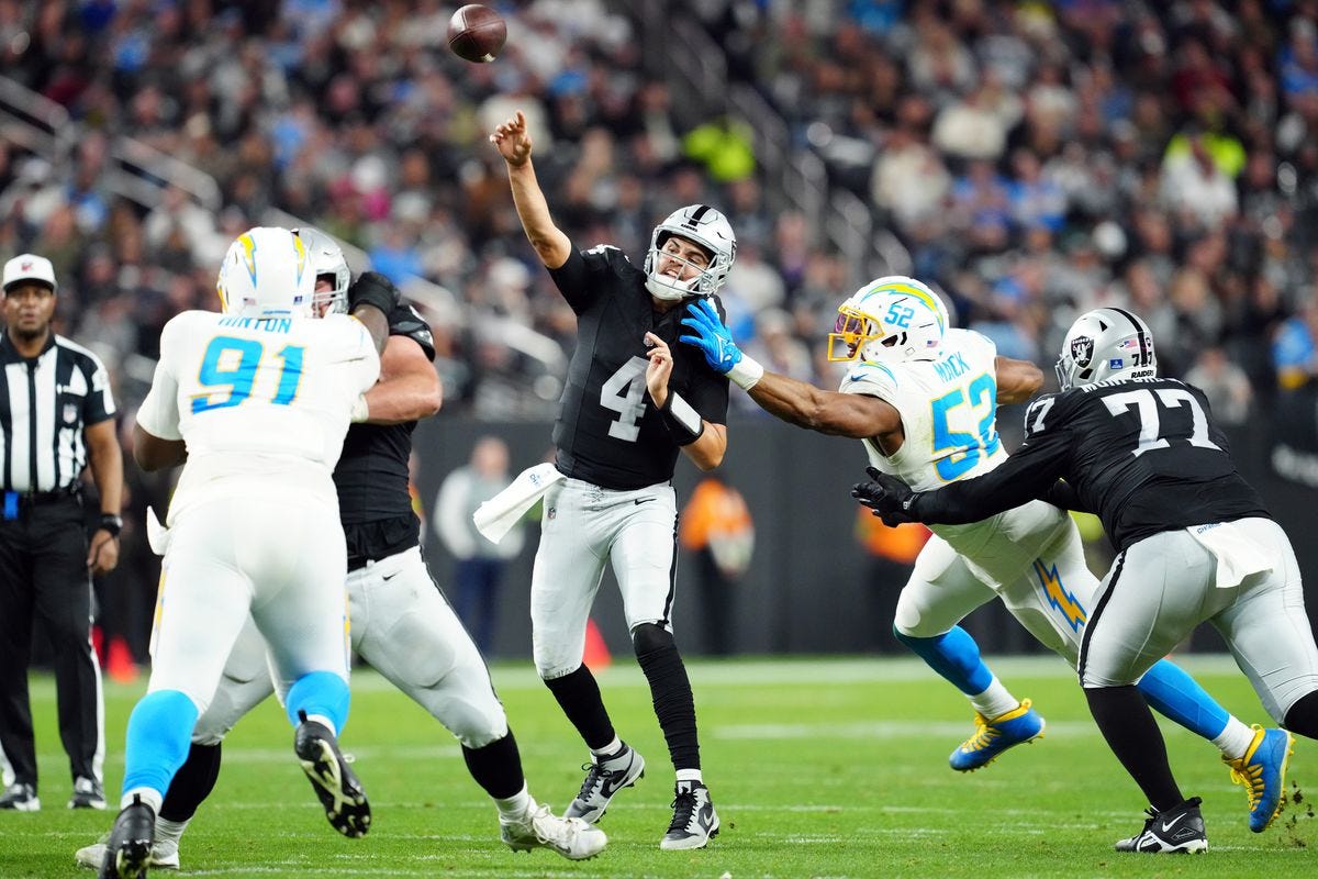 Chargers-Raiders Game Recap: Brandon Staley, Bolts embarrassed by Raiders  63-21 - Bolts From The Blue