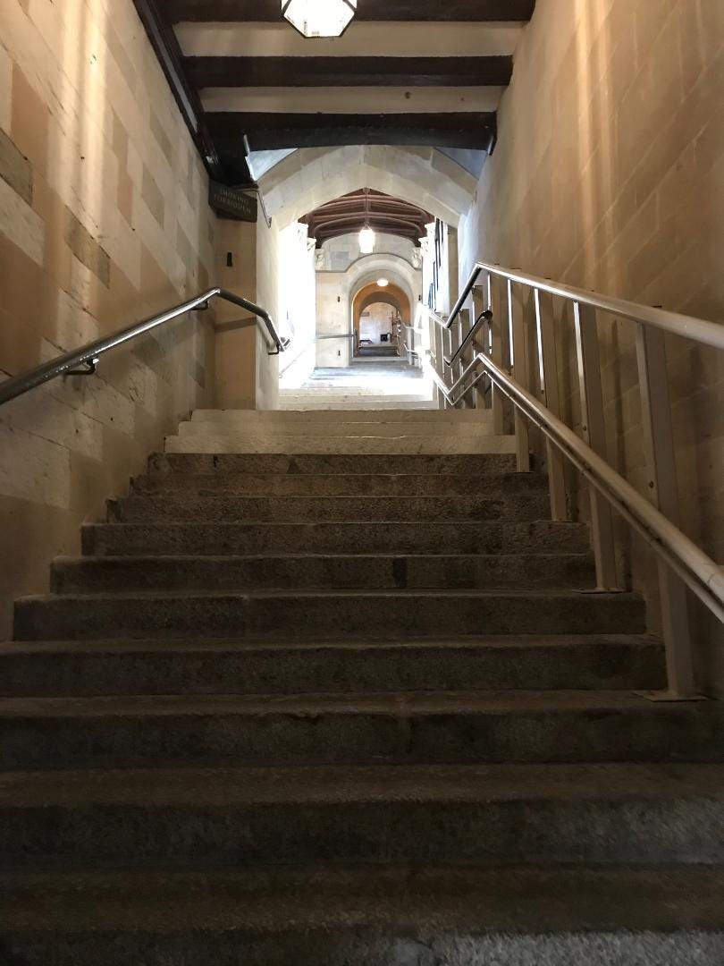 Inside the Round Tower at Windsor Castle