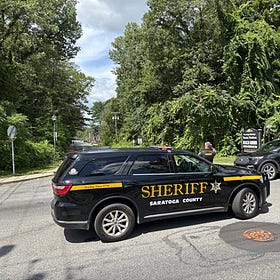 Manhunt near train station