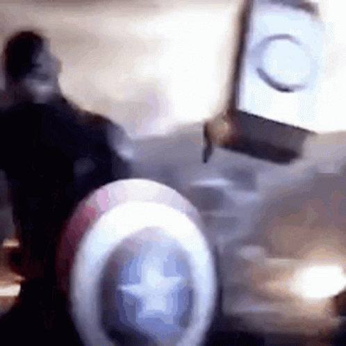 GIF of cap catching Mjolnir GIF of cap catching Mjolnir