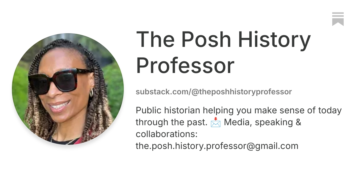 The Posh History Professor | Substack