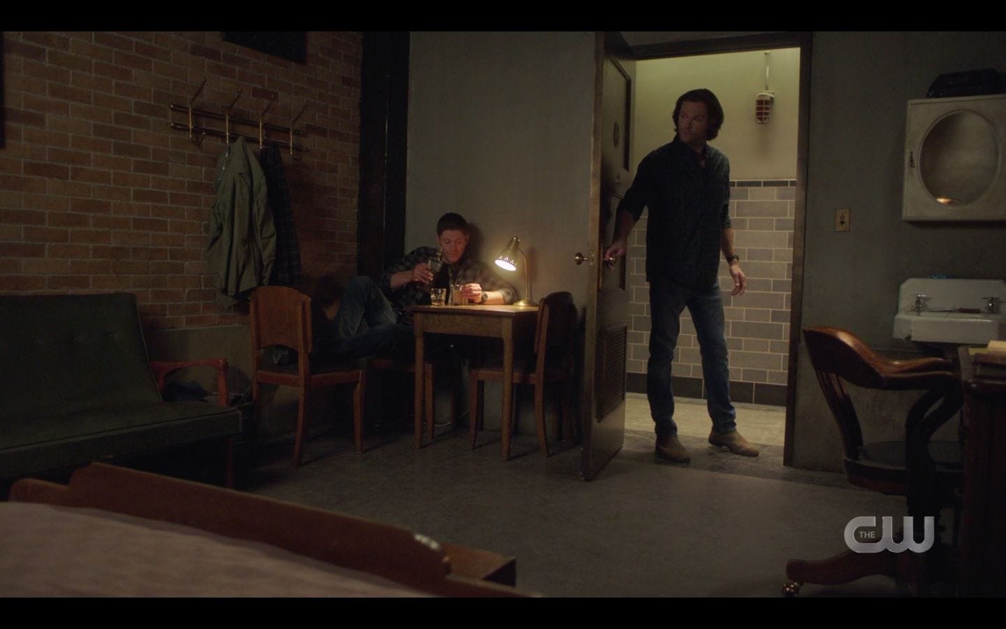 Sam goes into Dean Winchester room candlelight ready to bulge out SPN 14.20 Sam goes into Dean Winchester room candlelight ready to bulge out SPN 14.20