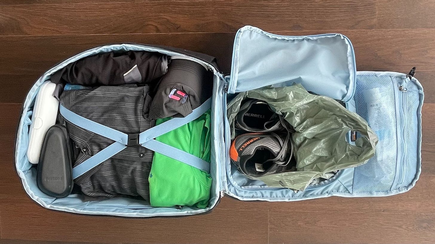 Large PAC packed with clothing