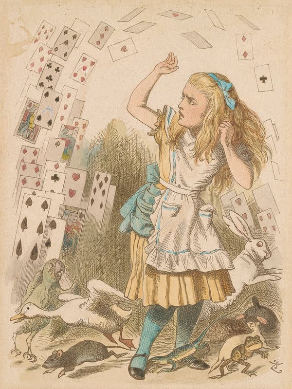 Proof of a Tenniel illustration.