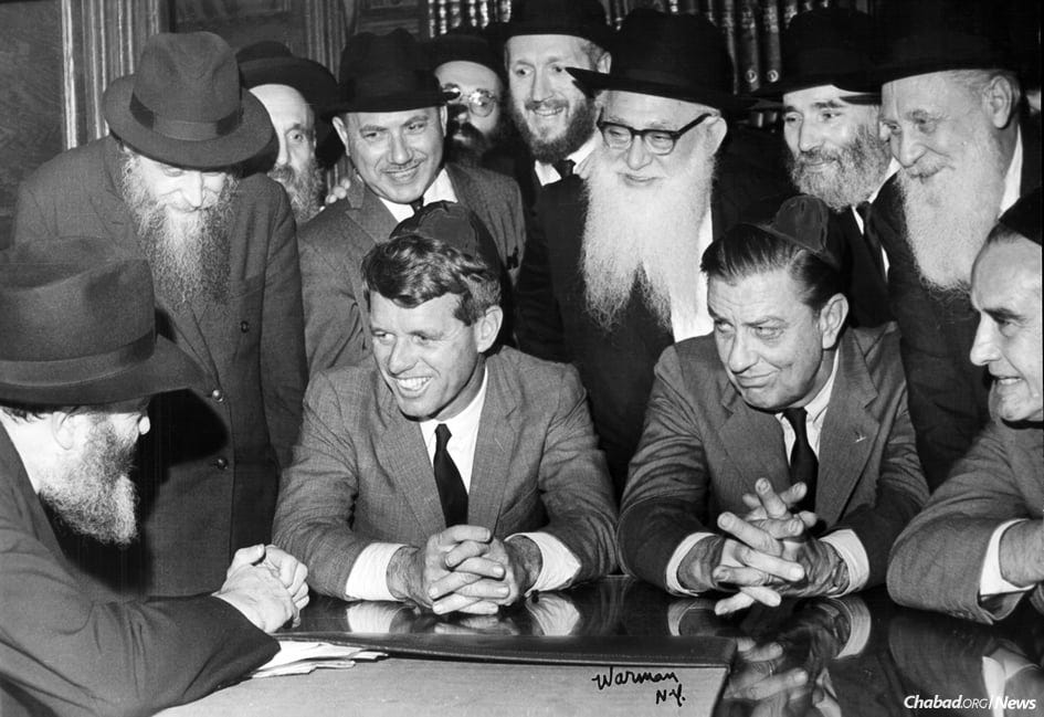 50 Years Later: Robert F. Kennedy and the Rebbe - An entourage of top  leaders and a substantive discussion about education - ChabadNaples.com