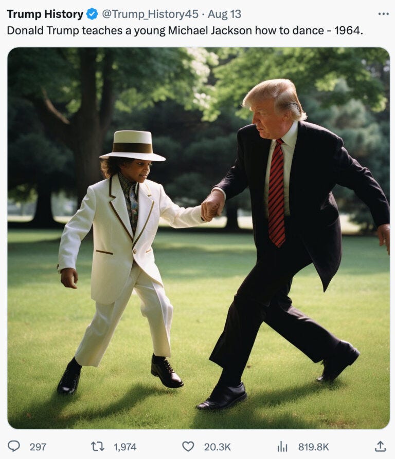 Funny "Trump History" on Twitter (Fake News?)