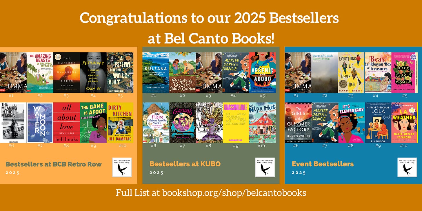 Collage of book covers of bestselling books from BCB Retro Row, KUBO LB, and events