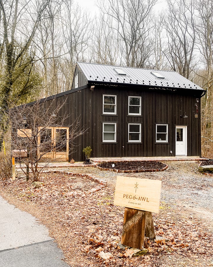 Chester County Historic Barn Renovated. Peg and Awl workshop and storefront