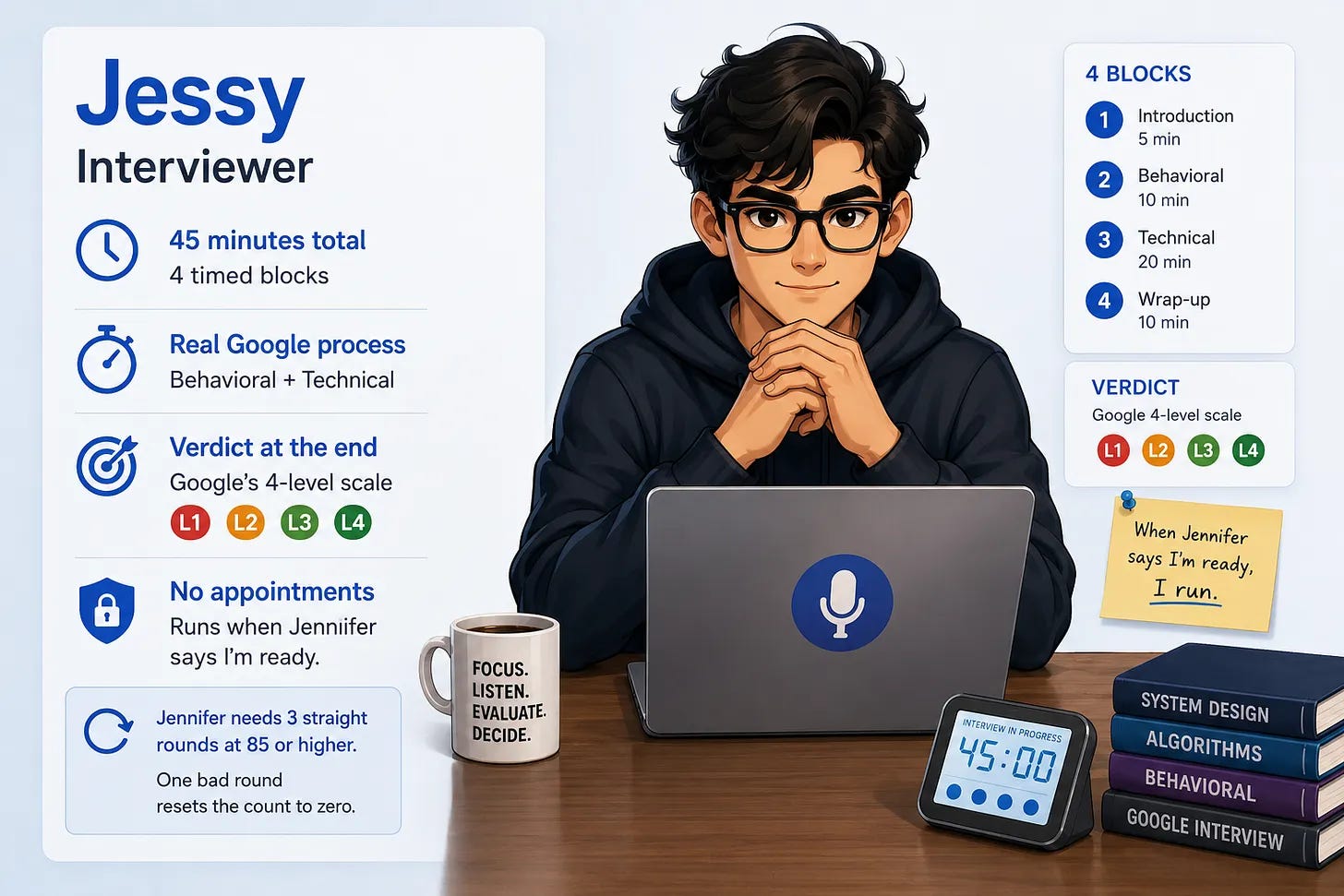 Jessy skill showing a locked state until three consecutive scores of 85 or higher Jessy skill showing a locked state until three consecutive scores of 85 or higher