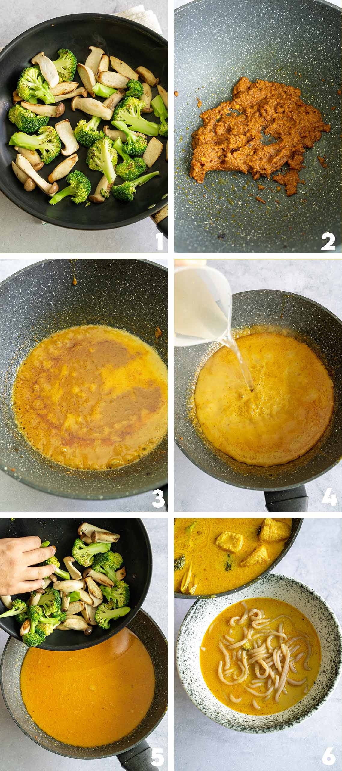 Vegan Laksa - Step by Step cooking Method