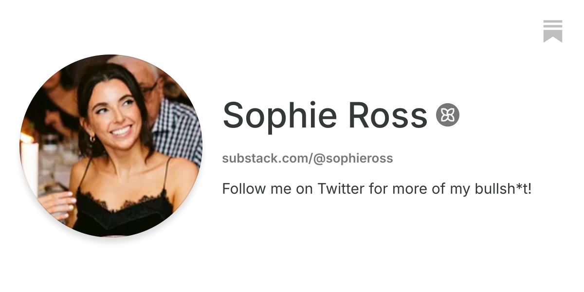 Sophie Ross | Substack