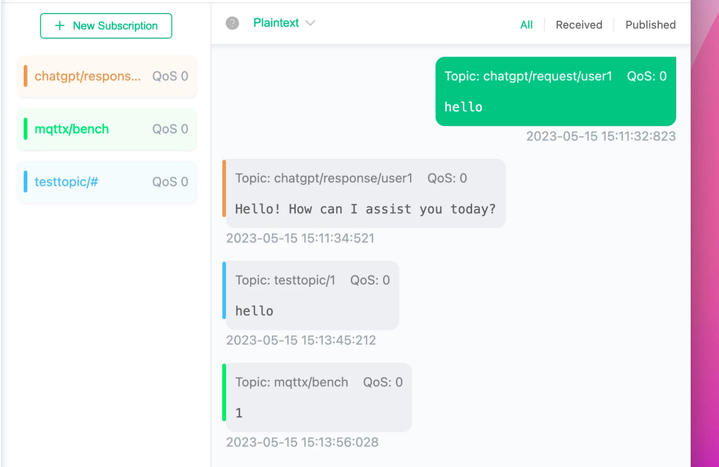 Show Colors in Topic and Messages Show Colors in Topic and Messages