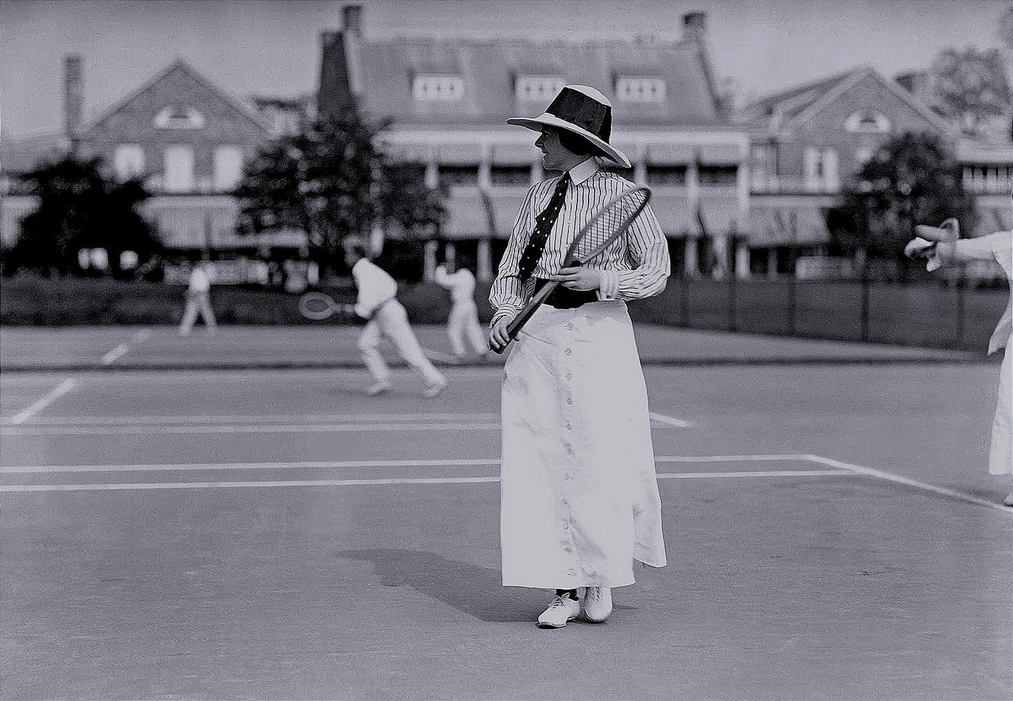 Miss Frances Lippett. Playing in tennis tournament, 1913 | © Pleasurephoto  Room