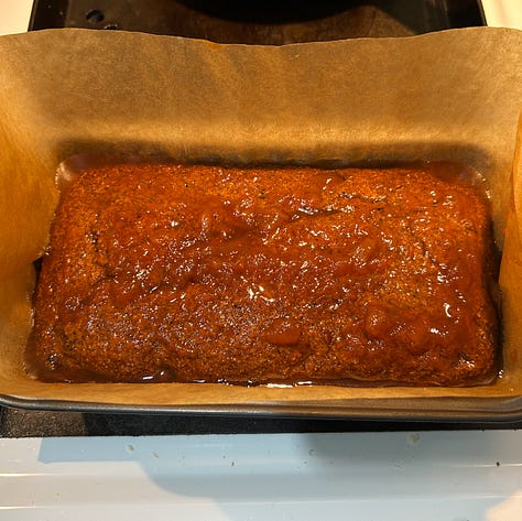 Ginger Peach Tea Cake being made and served