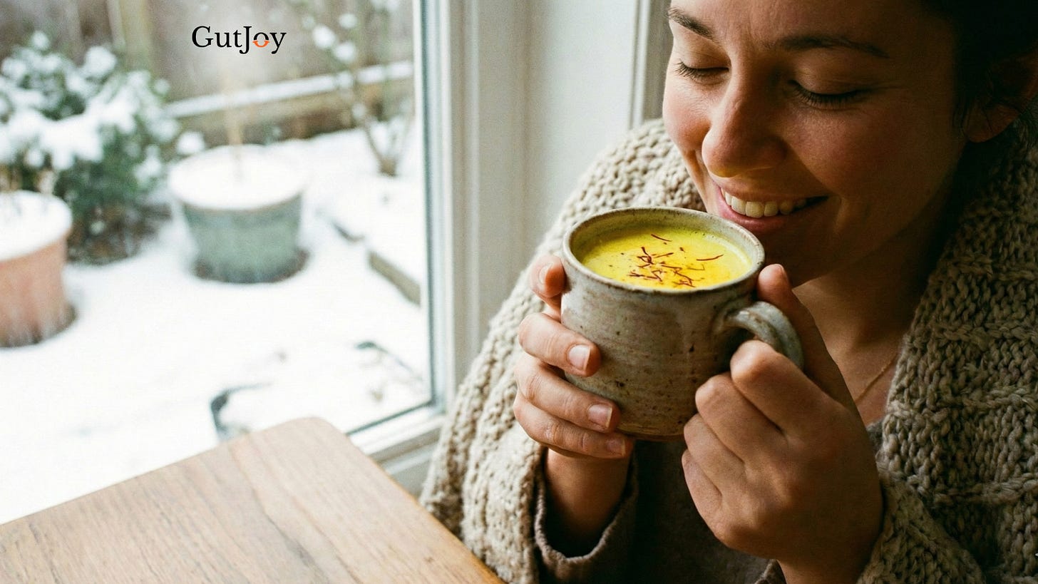 Warm Saffron–Cardamom Almond Milk Warm Saffron–Cardamom Almond Milk