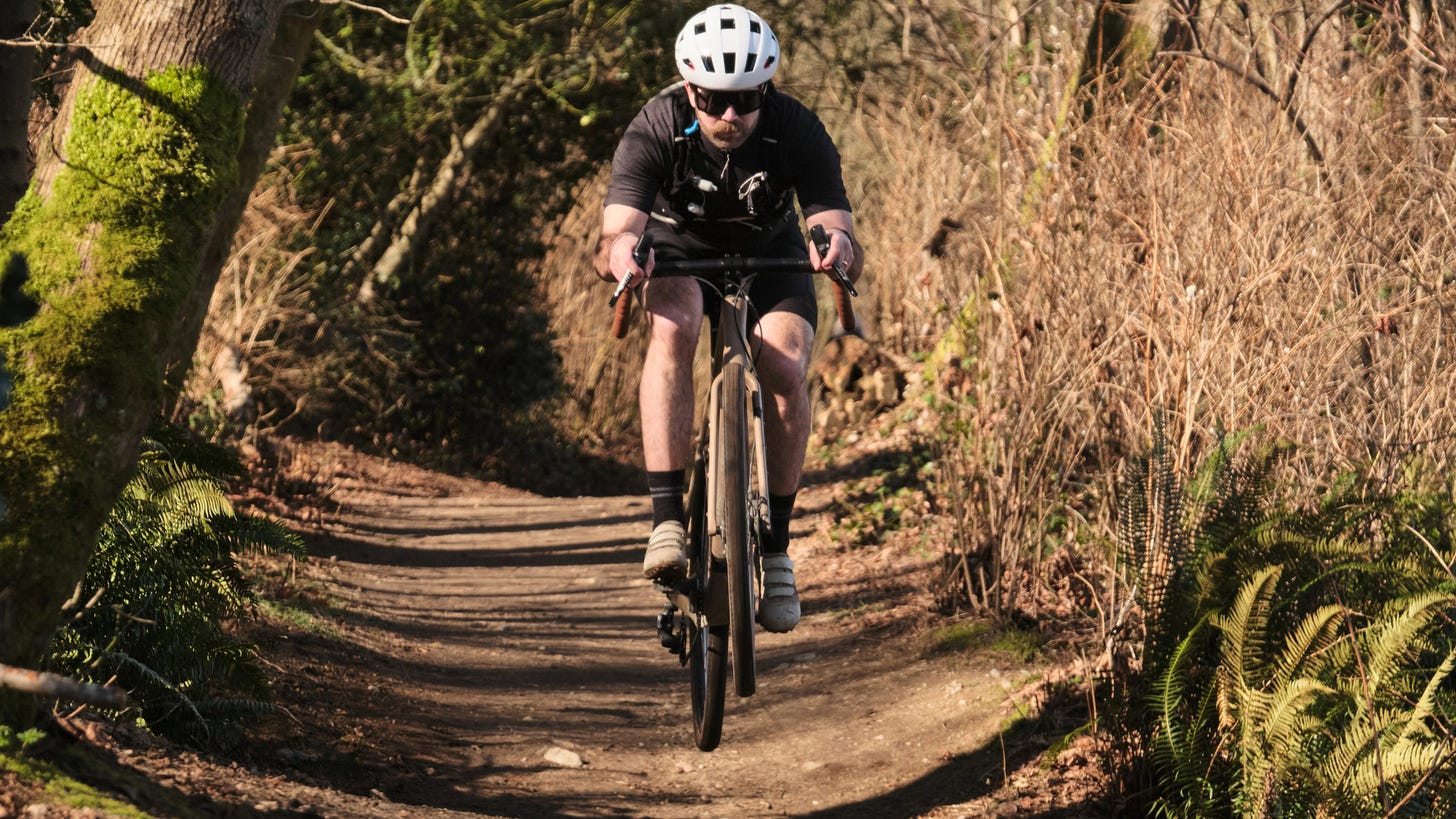 Gravel biking with white PIKIO Si Gravel biking with white PIKIO Si