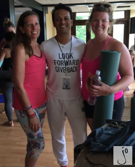Sam and I were tired and sweaty with that "yoga glow" by our last Wanderlust class when we met DJ Taz Sam and I were tired and sweaty with that "yoga glow" by our last Wanderlust class when we met DJ Taz