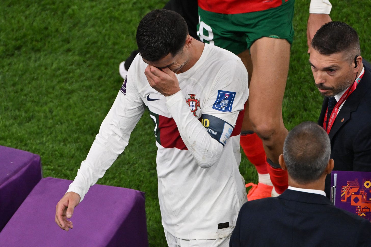 Cristiano Ronaldo leaves World Cup in tears as chances to win title are shattered by Morocco | CNN Cristiano Ronaldo leaves World Cup in tears as chances to win title are shattered by Morocco | CNN