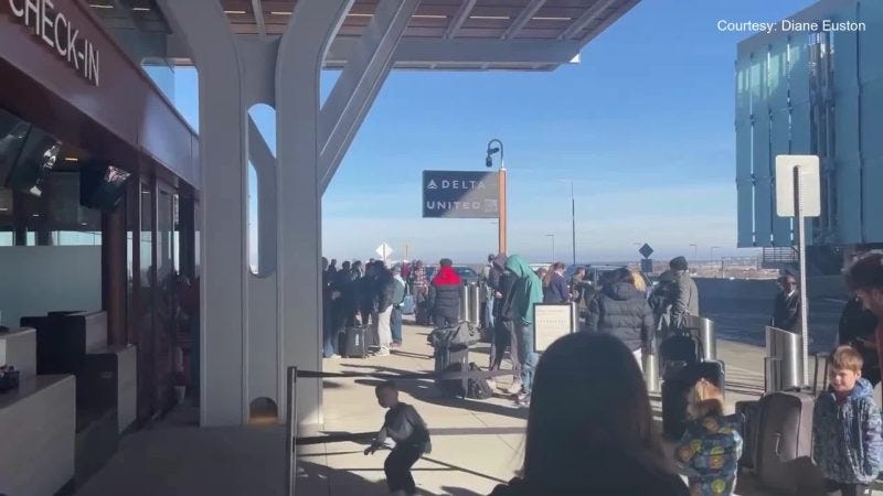 Kansas City International Airport evacuated on New Year's Eve 2025 |  Courtesy Diane Euston