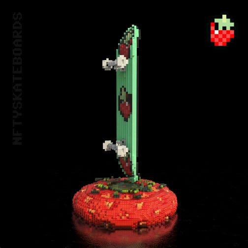 Strawberry "WTF” by @nftyskateboards