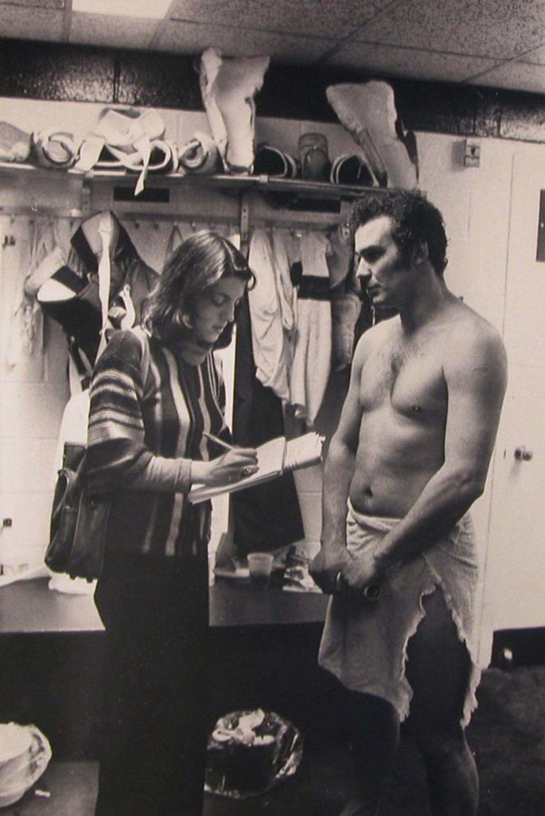 Robin Herman was the first female reporter assigned to cover the National Hockey League for the New York Times in the mid-1970s. Robin Herman was the first female reporter assigned to cover the National Hockey League for the New York Times in the mid-1970s.